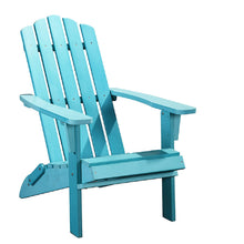 Load image into Gallery viewer, HomeRoots Outdoor Chairs 29&quot; Blue Heavy Duty Plastic Indoor Outdoor Adirondack Chair