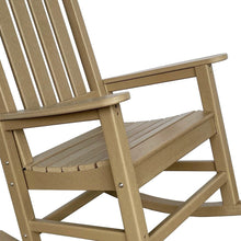 Load image into Gallery viewer, HomeRoots Outdoor Chairs 42&quot; Brown Heavy Duty Plastic Indoor Outdoor Rocking Chair