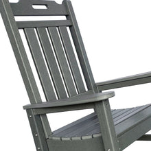 Load image into Gallery viewer, HomeRoots Outdoor Chairs 42&quot; Gray Heavy Duty Plastic Indoor Outdoor Rocking Chair