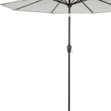 Load image into Gallery viewer, HomeRoots Outdoor Umbrellas 9&#39; Grey Polyester Octagonal Tilt Market Patio Umbrella