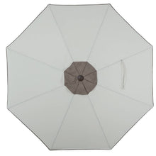 Load image into Gallery viewer, HomeRoots Outdoor Umbrellas 9&#39; Grey Polyester Octagonal Tilt Market Patio Umbrella