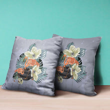 Load image into Gallery viewer, HomeRoots Outdoor Pillows Green &amp; Orange Flamingo Outdoor Throw Pillow Essential