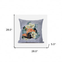 Load image into Gallery viewer, HomeRoots Outdoor Pillows Green &amp; Orange Flamingo Outdoor Throw Pillow Essential