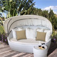 Load image into Gallery viewer, HomeRoots Outdoor Pillows Solid Tan Outdoor Throw Pillow Essential