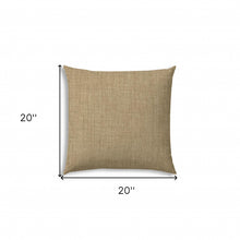 Load image into Gallery viewer, HomeRoots Outdoor Pillows Solid Tan Outdoor Throw Pillow Essential