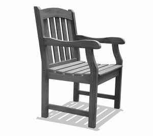 HomeRoots Outdoor Chairs The Acacia hardwood Patio Armchair