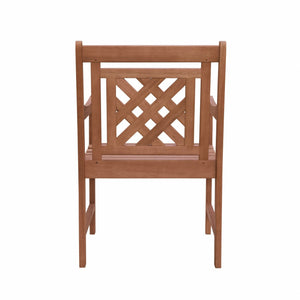 HomeRoots Outdoor Chairs The Remy Hatched Brown Patio Chair