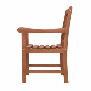 HomeRoots Outdoor Chairs The Remy Hatched Brown Patio Chair