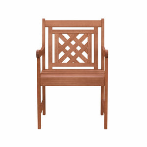 HomeRoots Outdoor Chairs The Remy Hatched Brown Patio Chair