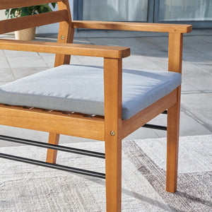 HomeRoots Outdoor Chairs The Remy Light Wood Patio Chair