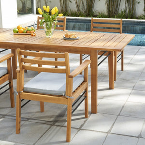 HomeRoots Outdoor Chairs The Remy Light Wood Patio Chair