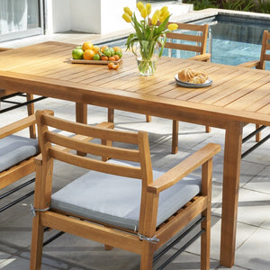 HomeRoots Outdoor Chairs The Remy Light Wood Patio Chair