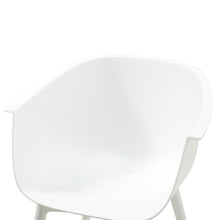 Load image into Gallery viewer, homeroots outdoor 30&quot; x 23.8&quot; x 22.5&quot; Solid White Contempo Outdoor Chairs and Table Set