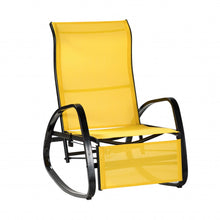 Load image into Gallery viewer, Great Gear Lounge Outdoor Chairs Yellow Outdoor Adjustable Rocking Recliner Chair