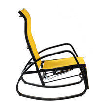 Load image into Gallery viewer, Great Gear Lounge Outdoor Chairs Yellow Outdoor Adjustable Rocking Recliner Chair