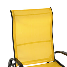 Load image into Gallery viewer, Great Gear Lounge Outdoor Chairs Yellow Outdoor Adjustable Rocking Recliner Chair