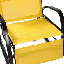 Load image into Gallery viewer, Great Gear Lounge Outdoor Chairs Yellow Outdoor Adjustable Rocking Recliner Chair