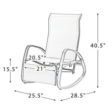 Load image into Gallery viewer, Great Gear Lounge Outdoor Chairs Yellow Outdoor Adjustable Rocking Recliner Chair